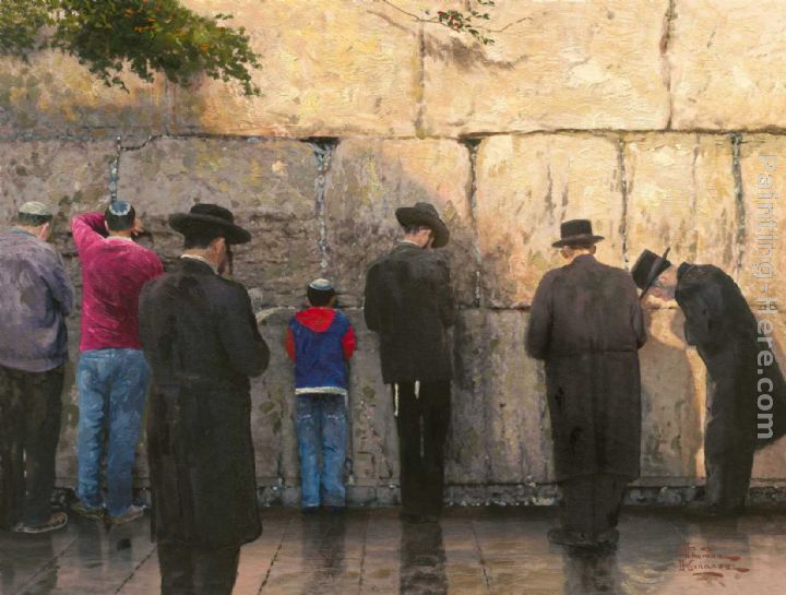 The Wailing Wall Jerusalem painting - Thomas Kinkade The Wailing Wall Jerusalem art painting